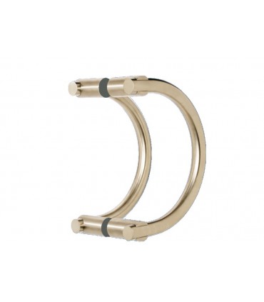 Poignée demi ronde inox