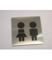 Pictogramme sur plaque en inox de 75 mm