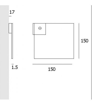 Pictogramme inox 150 x 150 mm technique