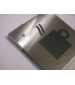 Pictogramme inox 150 x 150 mm