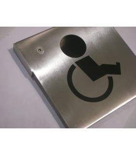 Pictogramme inox 150 x 150 mm