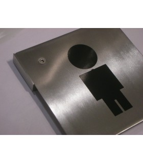 Pictogramme inox 150 x 150 mm