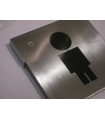 Pictogramme inox 150 x 150 mm