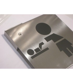 Pictogramme inox 150 x 150 mm