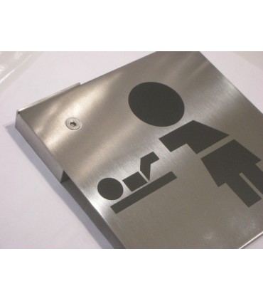 Pictogramme inox 150 x 150 mm