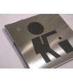 Pictogramme inox 150 x 150 mm