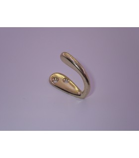 Crochet simple doré brillant