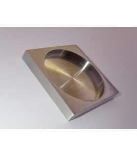 Poignée carrée a coller inox brossé Poignée carrée a coller inox brossé