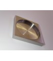 Poignée carrée a coller inox brossé Poignée carrée a coller inox brossé