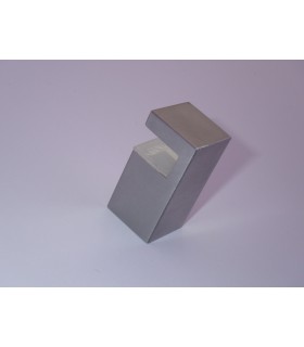 Fixation miroir Quadra inox brossé