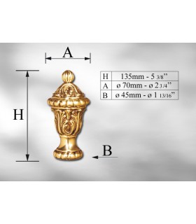 Elément décoratif pour départ de rampe d'escalier Elément décoratif pour départ de rampe d'escalier
