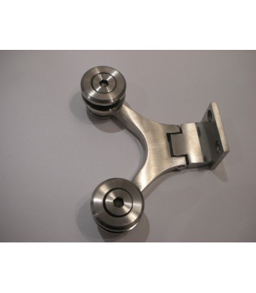 Spider charniére 2 branches inox brossé
