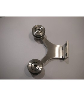 Spider 2 branches mur / verre inox brossé Spider 2 branches mur / verre inox brossé