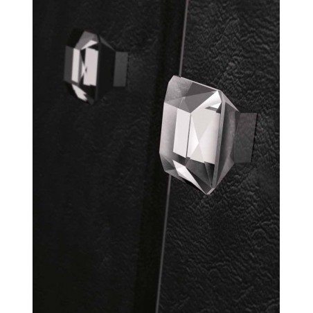 Bouton verre transparent Diamant