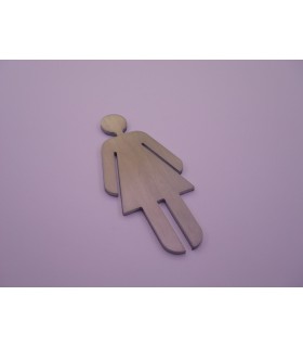 Pictogrammes découpés femme Ht.120 mm