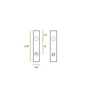 Plaque rectangulaire conda déconda Plaque rectangulaire conda déconda