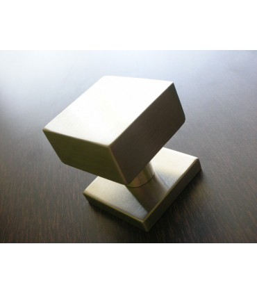 Bouton fixe inox carré de 50 mm