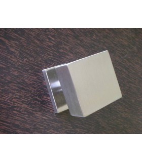 Bouton fixe inox carré de 50 mm Bouton fixe inox carré de 50 mm