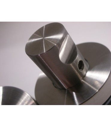 Rosace a condamnation bouton strié a encoche