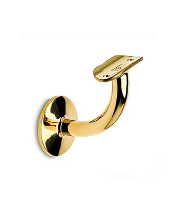 Support de main courante série 112 laiton poli