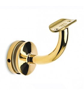 Support de main courante série 113 laiton poli