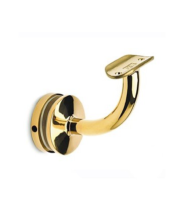 Support de main courante série 113 laiton poli