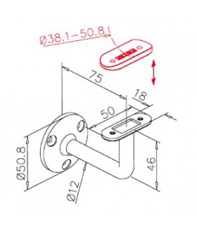 Support de main courante série 119 technique