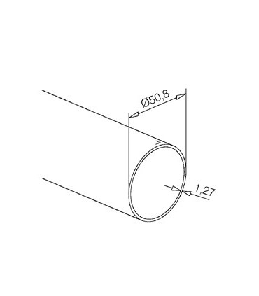 Tube inox diamètre 50.8 mm