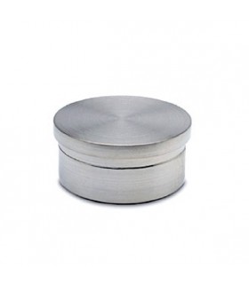 Bouchon plat inox brossé