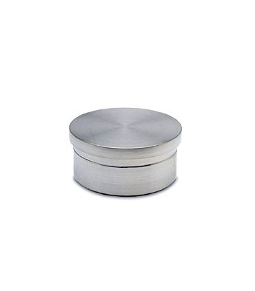 Bouchon plat inox brossé