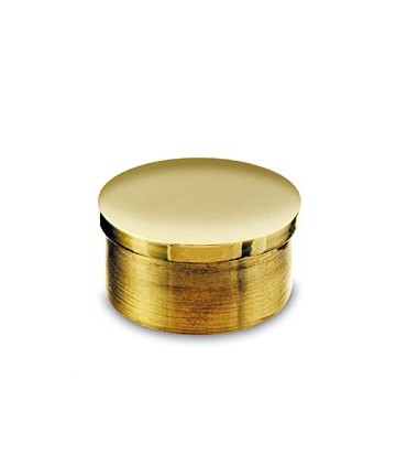 Bouchon plat laiton poli