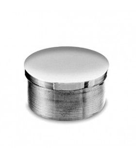 Bouchon plat chromé brillant