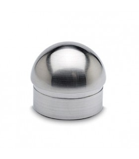 Bouchon demi rond inox brossé