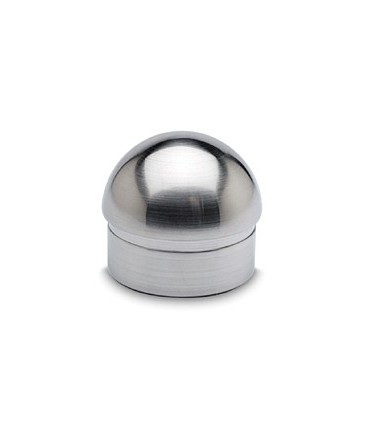 Bouchon demi rond inox brossé