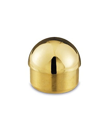 Bouchon demi rond laiton poli