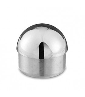 Bouchon demi rond chromé brillant