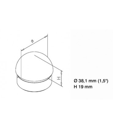 Bouchon demi rond technique