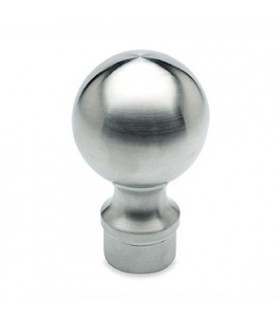 Embout sphérique inox brossé