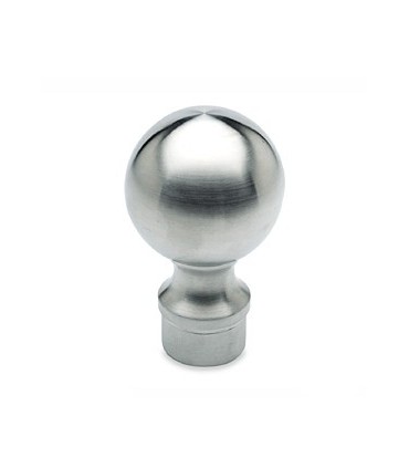 Embout sphérique inox brossé