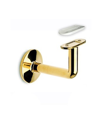 Support de main courante série 120 laiton poli