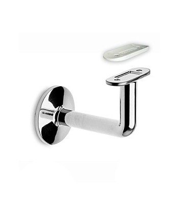 Support de main courante série 120 chromé brillant