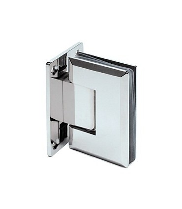 Charnière 90° inox brillant