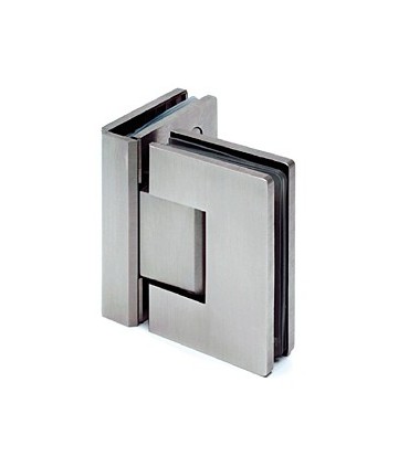 Charnière 90° inox brossé