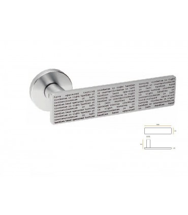 Poignée béquille série Printed leaf