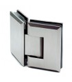 Charnière 135° inox brossé verre / verre Charnière 135° inox brossé verre / verre