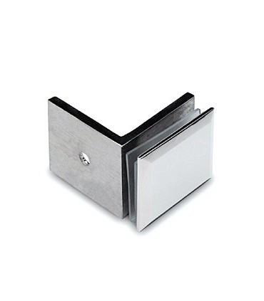 Fixation mur / verre 90° brillant