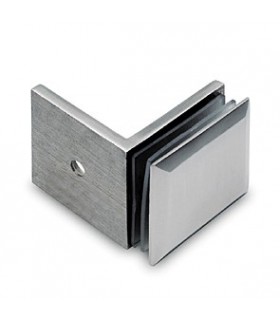 Fixation mur / verre 90° brossé Fixation mur / verre 90° brossé