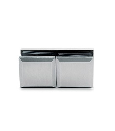 Fixation verre / verre 180° brossé