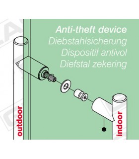 Poignée baton maréchal Ø 16 mm montage Poignée baton maréchal Ø 16 mm montage