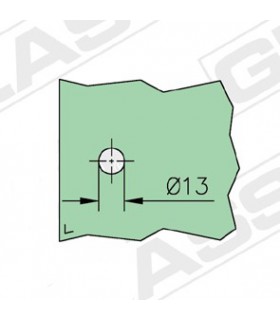 Poignée bouton rond encoche Poignée bouton rond encoche